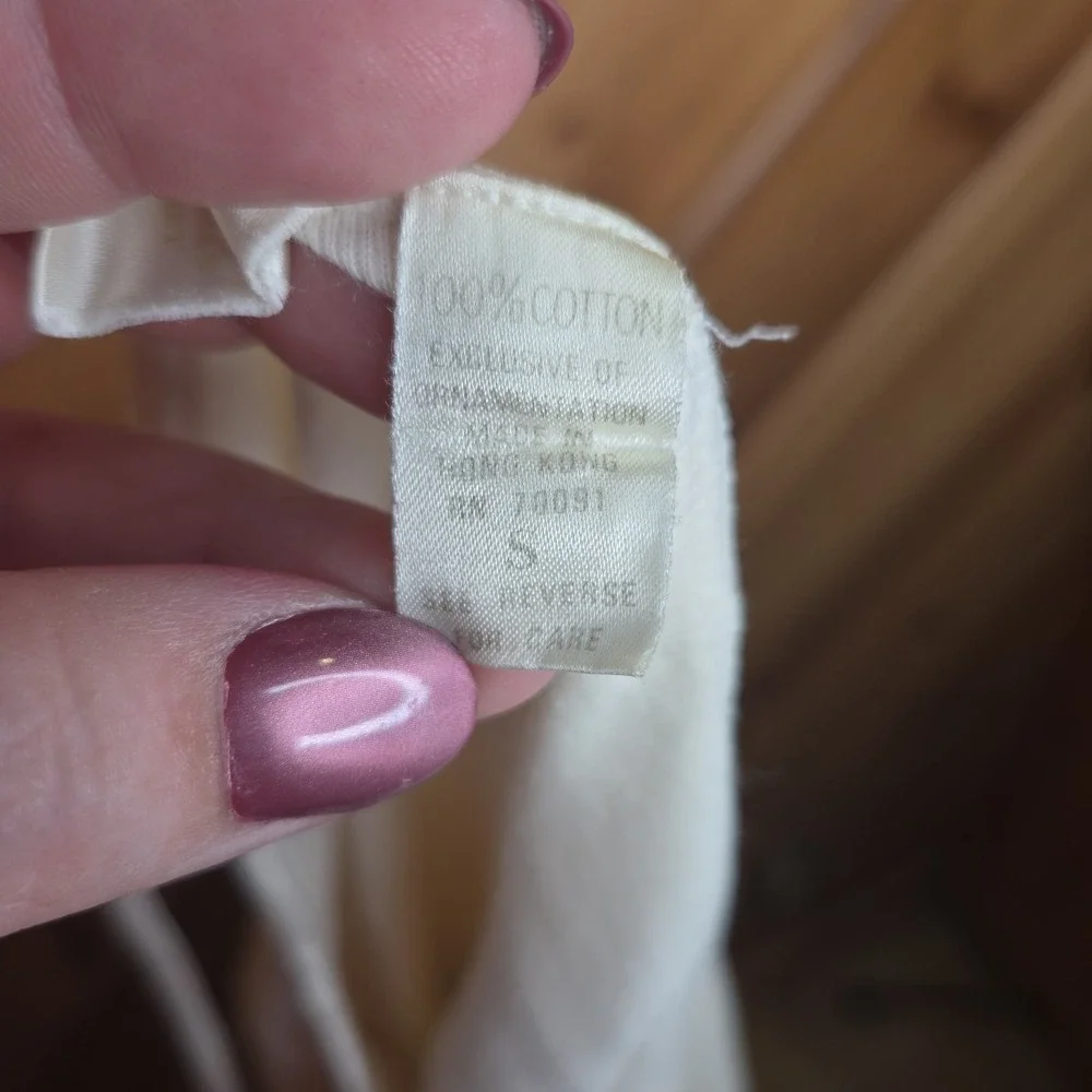 Vtg Victorias Secret Cotton Lace Camisole White Size Small‎ Gold Label